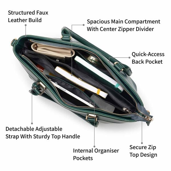 Malachite Green Fastrack Daily Tote - image number 9
