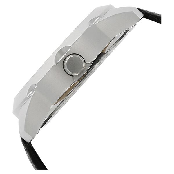 Fastrack Quartz Analog Silver Dial Leather Strap Watch for Guys - image number 2