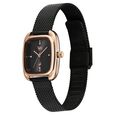 Vyb Minimalist By Fastrack Quartz Analog Black Dial Metal Strap Watch For Girls - image number 3