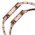 Fastrack Mixmatched Quartz Analog Brown Dial With Brown Metal Strap Watch For Couple - image number 3