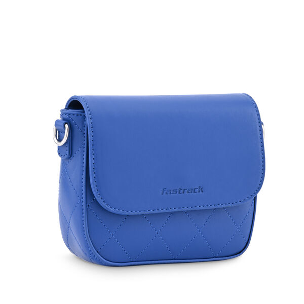 Fastrack Compact Sling Bag with Adjustable Sling in Blue - image number 3