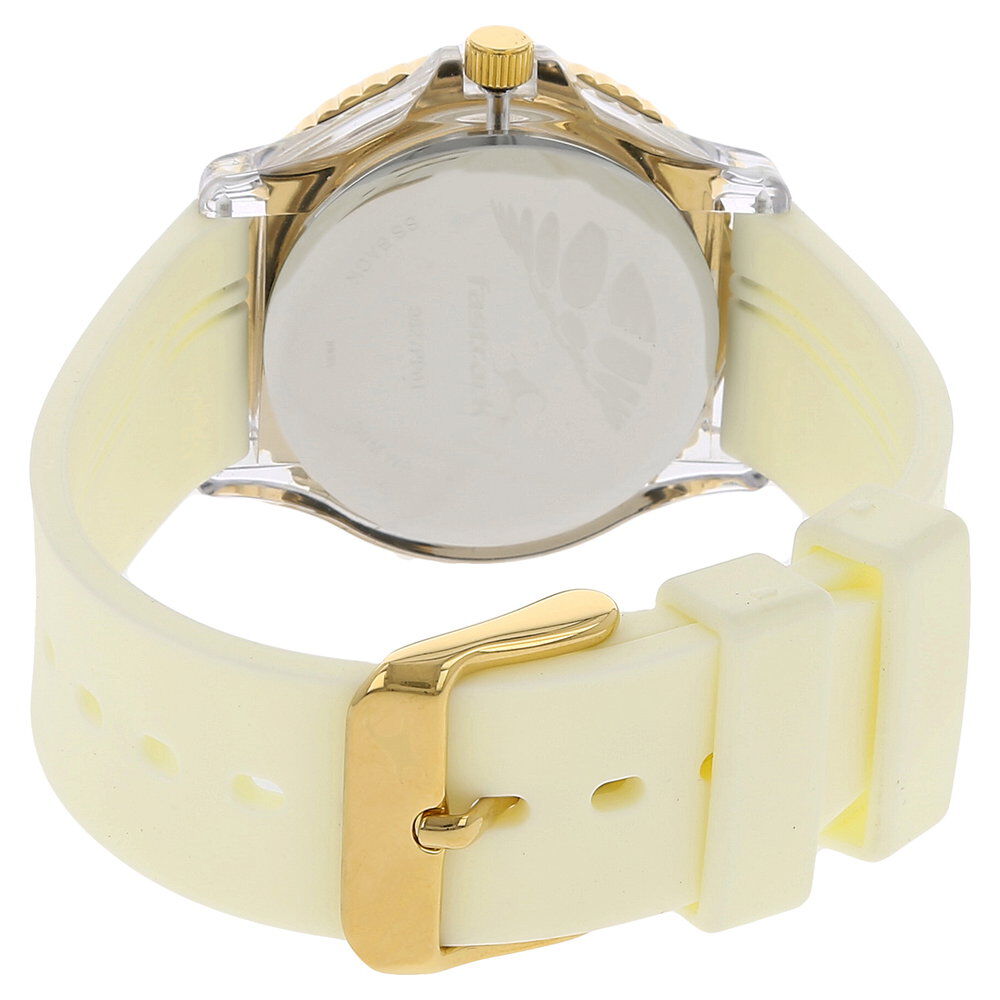 Fastrack Quartz Analog Silver Dial Plastic Strap Watch for Girls