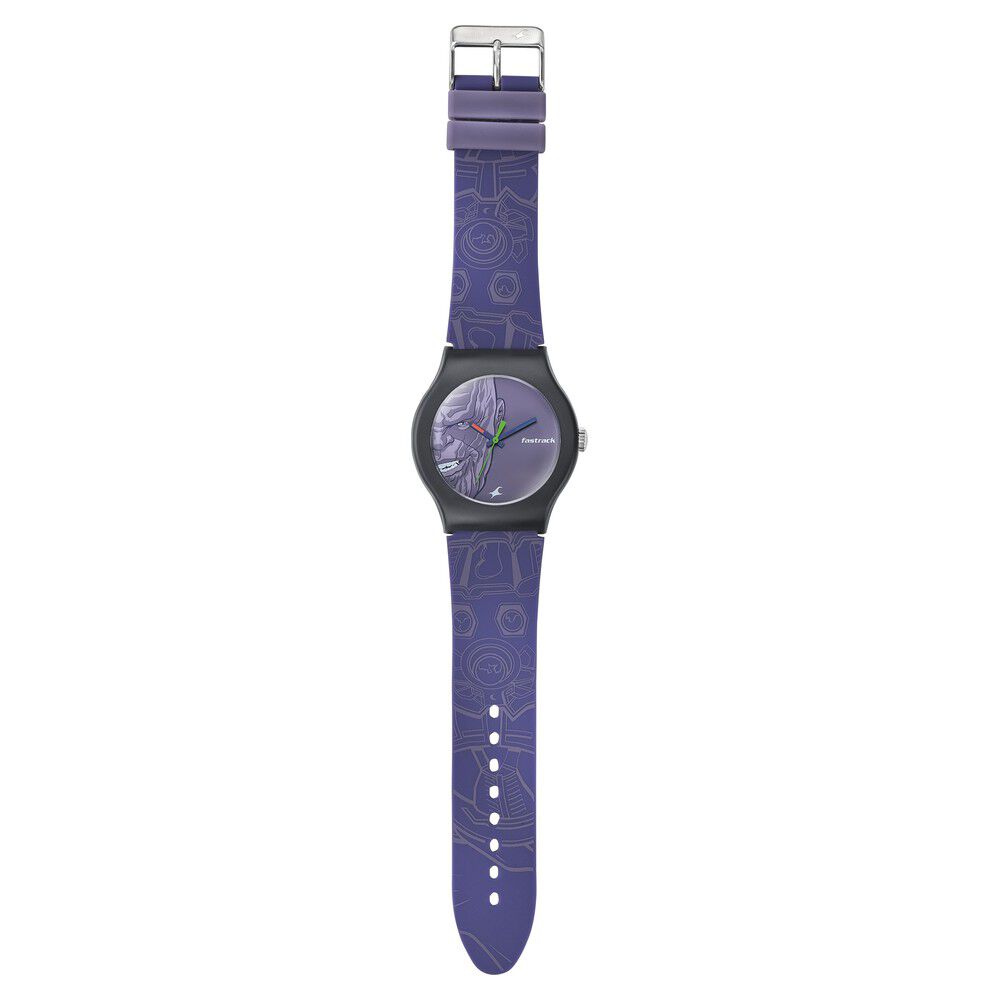 Fastrack Avengers End Game Quartz Analog Purple Dial Silicone Strap Unisex Watch