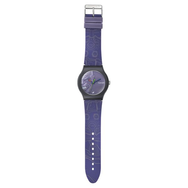 Fastrack Avengers End Game Quartz Analog Purple Dial Silicone Strap Unisex Watch - image number 1