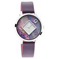 Fastrack Fit Outs Quartz Analog with Date Multicoloured Dial Leather Strap Watch for Girls - image number 0