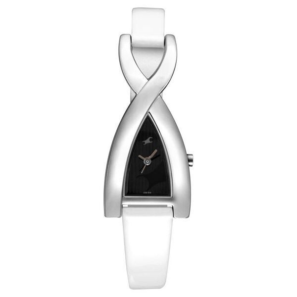 Fastrack Quartz Analog Black Dial Leather Strap Watch for Girls - image number 0