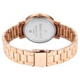 Fastrack Tick Tock Quartz Analog Silver Dial With Rose Gold Stainless steel Strap Watch for Girls - image number 4