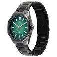 Vyb Quest By Fastrack Quartz Analog Green Dial Grey Metal Strap Watch For Guys - image number 2