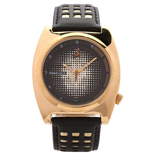 Fastrack Quartz Analog Brown Dial Leather Strap Watch for Guys - image number 0