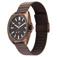 Vyb Aviator By Fastrack Quartz Analog Brown Dial Brown Stainless Steel Strap Watch For Guys - image number 2