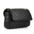 Fastrack Quilted Chain-Sling Bag in Black - image number 2