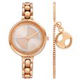 Fastrack Pulse Quartz Analog Rose Gold Dial Metal Strap Watch For Girls - image number 0