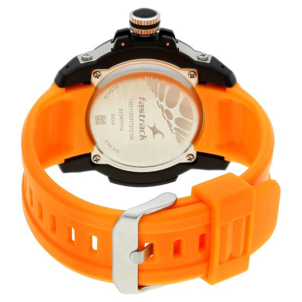 Fastrack Quartz Analog Black Dial Plastic Strap Watch for Guys - image number 3