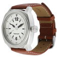 Fastrack Quartz Analog White Dial Leather Strap Watch for Guys - image number 1