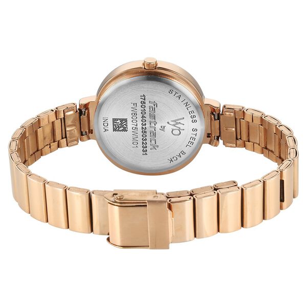 Fastrack Vyb Diva Quartz Analog Purple Dial Metal Strap Watch For Girls - image number 6