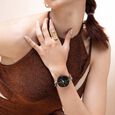 Vyb Spotlight By Fastrack Quartz Analog Black Dial Metal Strap Watch For Girls - image number 6
