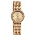 Vyb Iconique By Fastrack Quartz Analog Pink Dial Rose Gold Metal Strap Watch For Girls - image number 2