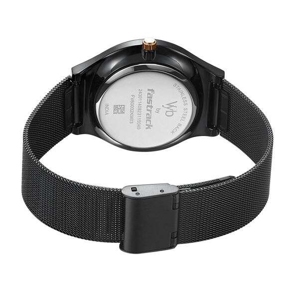 Fastrack Vyb Successor Quartz Analog Black Dial Stainless Steel Strap Watch for Girls - image number 5
