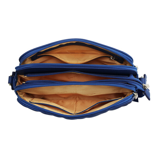Blue Quilted Sling Bag - image number 5