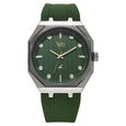 Vyb Rebel By Fastrack Quartz Analog Green Dial Silicone Strap Watch For Guys - image number 2