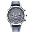 Fastrack Tick Tock Quartz Multifunction Blue Dial Leather Strap Watch for Guys - image number 2