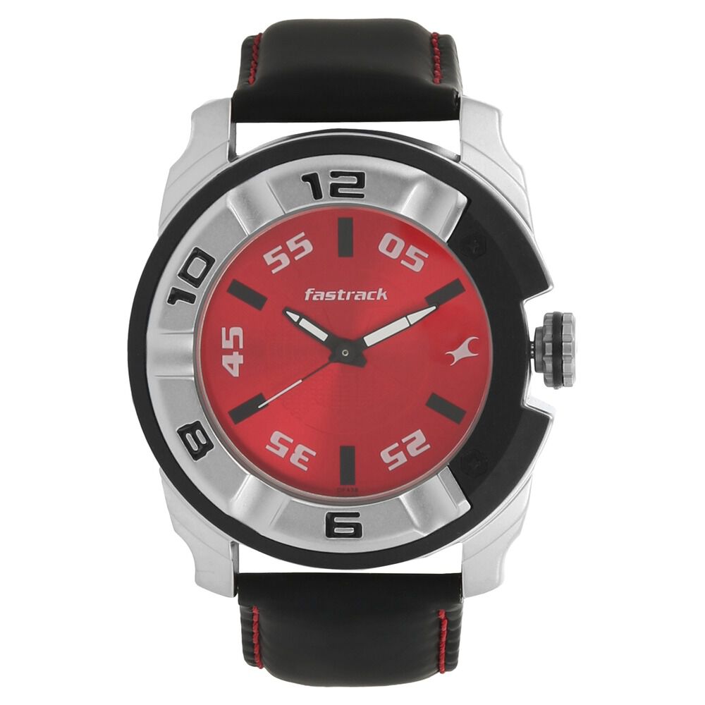 Red fastrack top watch