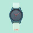 Fastrack Monochrome Quartz Analog Blue Dial Silicone Strap Watch for Girls - image number 1