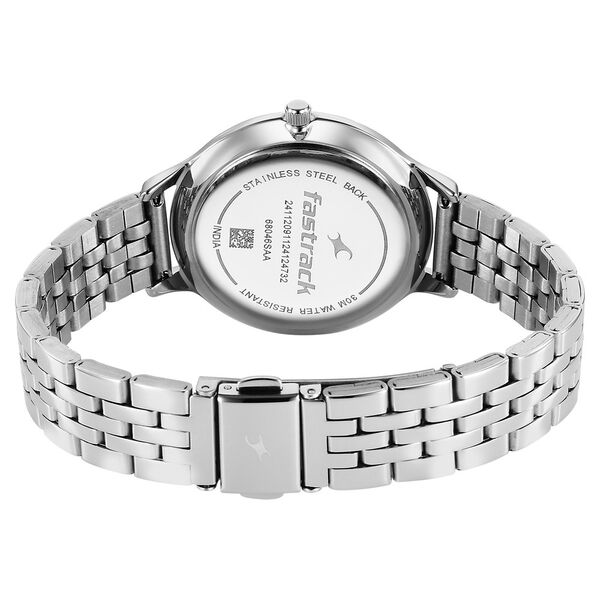 Fastrack Stunners X Quartz Analog Green Dial Stainless Steel Strap Watch For Girls - image number 4