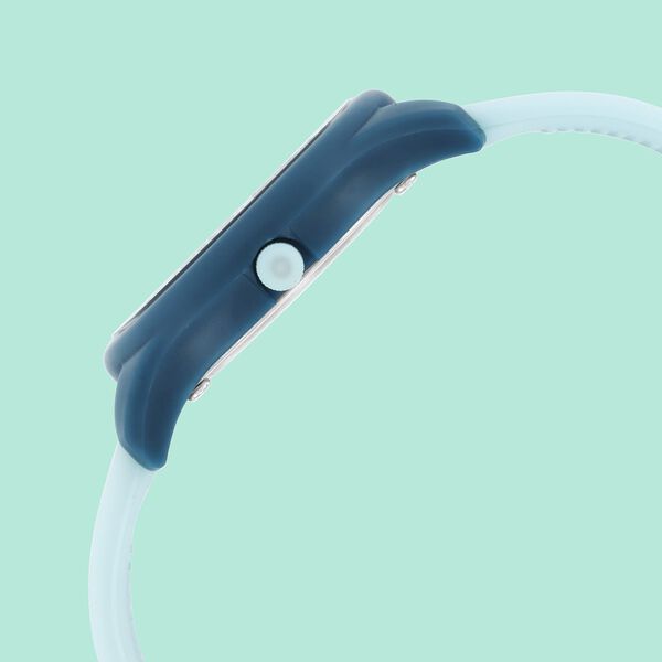 Fastrack Monochrome Quartz Analog Blue Dial Silicone Strap Watch for Girls - image number 3