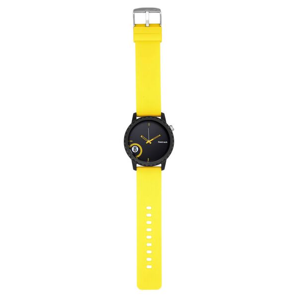 Fastrack Quartz Analog Black Dial Silicone Strap Watch for Unisex - image number 5