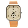 Fastrack After Dark Beige Dial Leather Strap Watch for Guys - image number 2