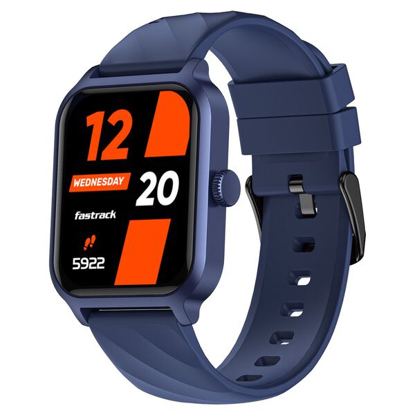 Fastrack Rave FX2 with 4.64 cm UltraVU HD Display, SingleSync BT Calling, Functional Crown with Blue Strap - image number 3