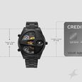 Fastrack Overdrive Chronograph Micromotor Black Dial Black Stainless Steel Strap Watch For Guys - image number 3