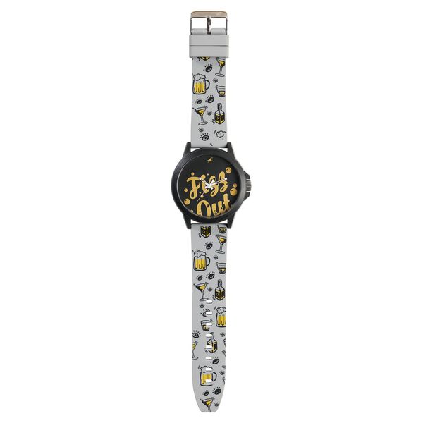 Fastrack Wicked Lines Quartz Analog Black Dial Silicone Strap Unisex Watch - image number 5