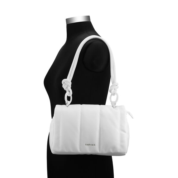 Fastrack Knotty Shoulder Bag in White - image number 4