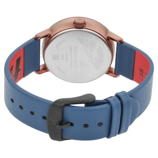 Fastrack Blue Dial Leather Strap Watch for Girls - image number 5