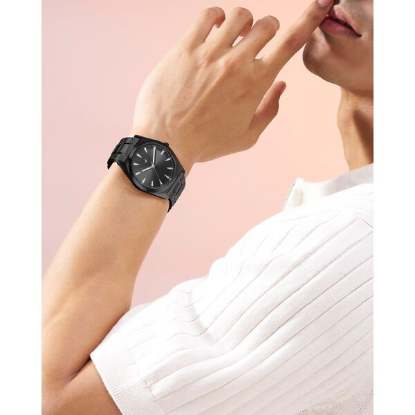 Fastrack Stunners X Quartz Analog Black Dial Stainless Steel Strap Watch For Guys - image number 5