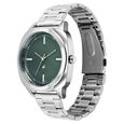 Fastrack Stunners X Quartz Analog Green Dial Stainless Steel Strap Watch For Guys - image number 2
