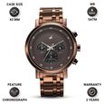 Fastrack Kronos Multifunction Brown Dial Stainless Steel Strap Watch for Guys - image number 2