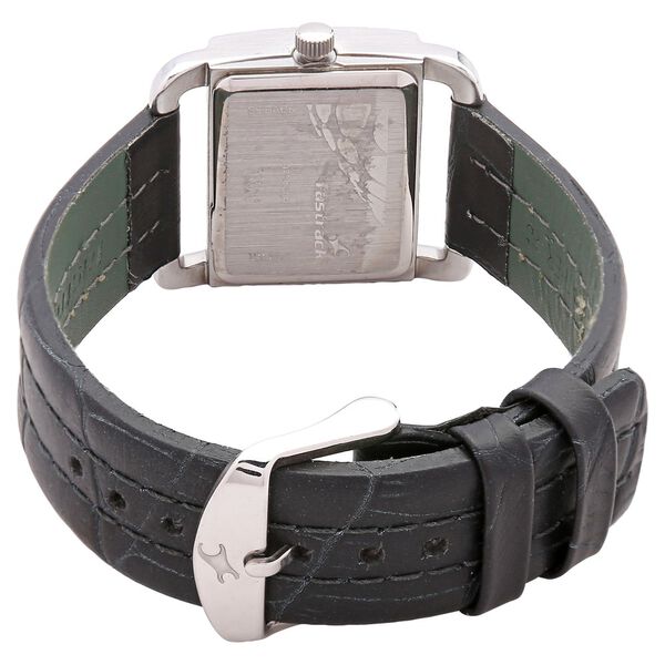 Fastrack Quartz Analog Black Dial Leather Strap Watch for Girls - image number 2
