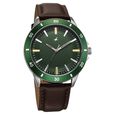 Fastrack Stunners X Quartz Analog Green Dial Leather Strap Watch For Guys - image number 1