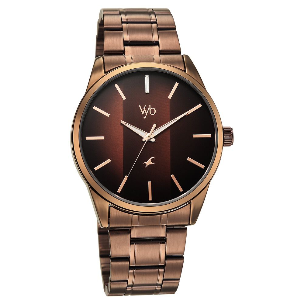 Buy Online Vyb Drift By Fastrack Quartz Analog Brown Dial Brown