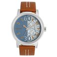 Fastrack Road Trip Quartz Analog Blue Dial Leather Strap Watch for Guys - image number 0