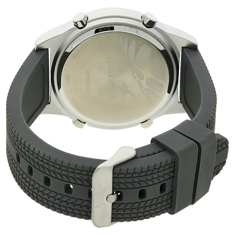 Buy Online Fastrack Digital Grey Dial Silicone Strap Watch for Guys nk38033sp03 Fastrack