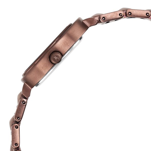 Fastrack Opulence Quartz Analog Brown Dial Metal Strap Watch for Girls - image number 4