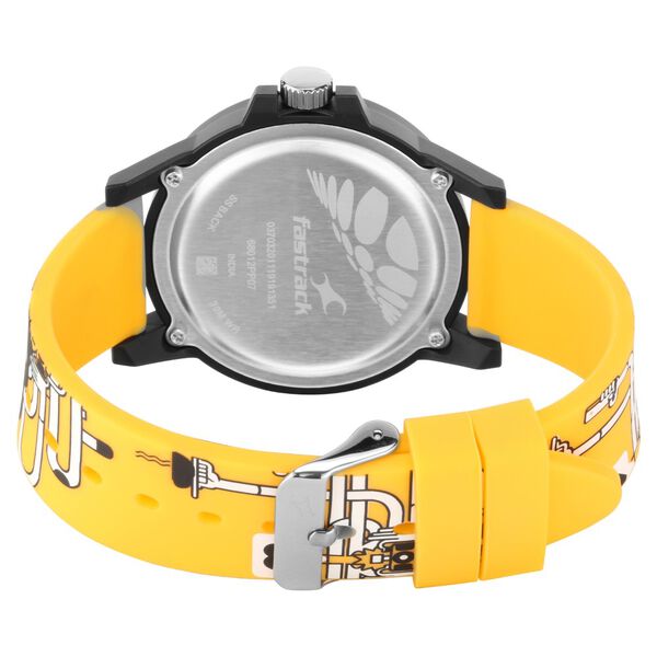 Fastrack Hashtag Quartz Analog White Dial Silicone Strap Unisex Watch - image number 4