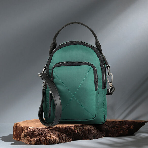 Fastrack Nylon Crossbody Sling Bag in Green - image number 0