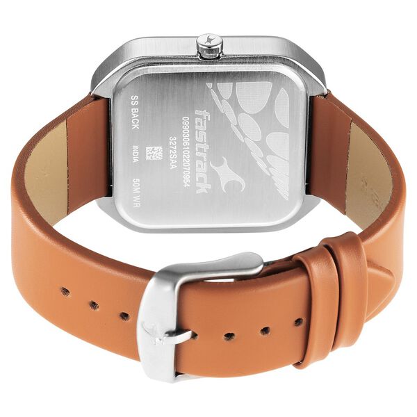 Fastrack After Dark Blue Dial Leather Strap Watch for Guys - image number 5
