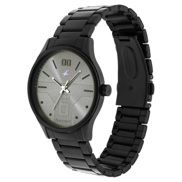 Fastrack Bare Basics Quartz Analog Grey Dial Stainless Steel Strap Watch for Guys - image number 3