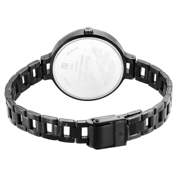 Fastrack Stunners Quartz Analog Black Dial Metal Strap Watch for Girls - image number 5